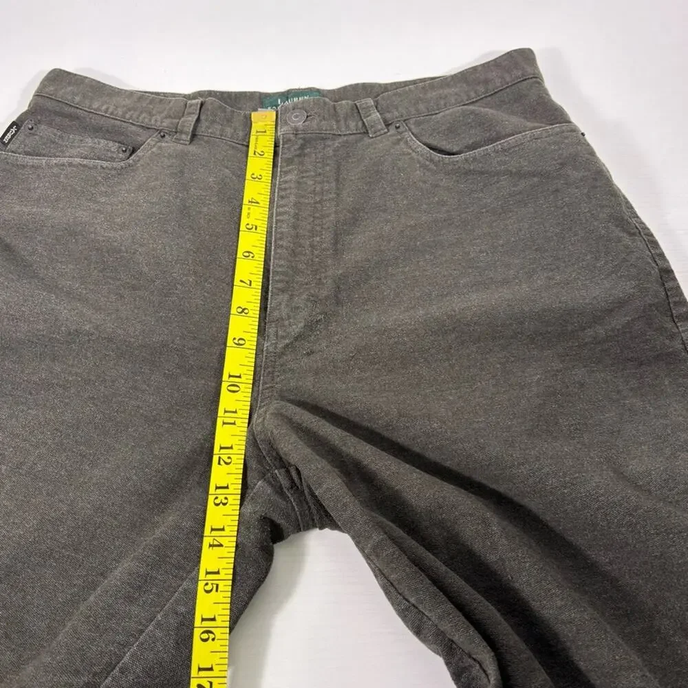 Ralph Lauren Grey Cotton Pants Size 16 1016